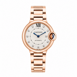 Cartier Ballon Bleu De 33MM WE902039 18Kt Rose Gold Watch